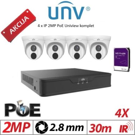 alarmpoint - Uniview - 4 x IP Komplet 2
