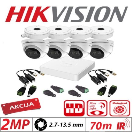 alarmponit - hikvision - Varifocal Dome komplet 2MP
