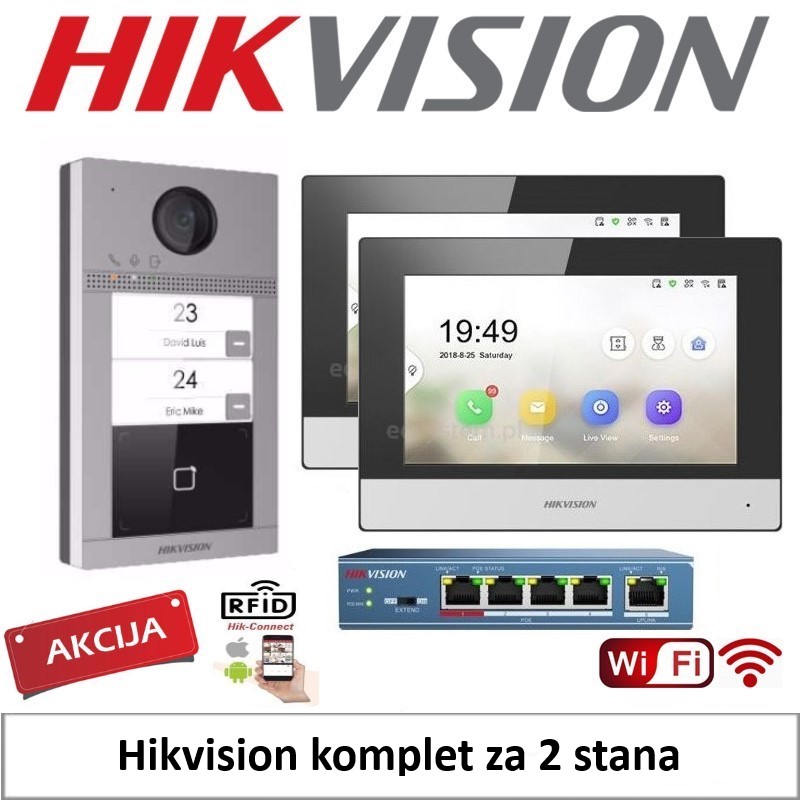 alarmpoint - hikvision - IP Komplet 2 stana