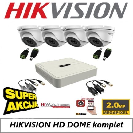 alarmpoint - hikvision - hiwatch hd komplet 4 x 2mp