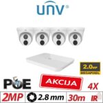 alarmpoint - Uniview - 4 x IP 2MP Komplet 2025